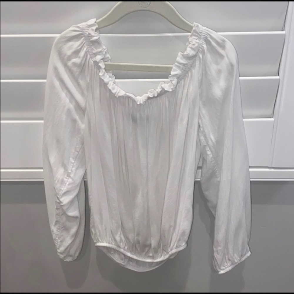 Brandy Melville white off the shoulder top. Slightly cropped